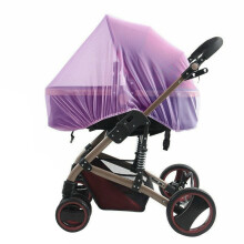 (Purple) Washable Mosquito Net for Baby Stroller & Crib