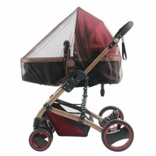 (Coffee) Washable Mosquito Net for Baby Stroller & Crib