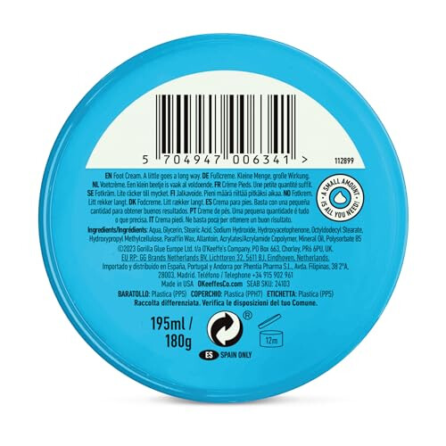 O'Keeffe's Healthy Feet Value Size Jar, 1