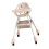 Sakura Pink Height-Adjustable High Chair with Tray 11