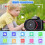 Câmera Digital 1080P com Flash, Foto, Vídeo,  Câmera, Tela de 2,0 Polegadas, Câmera Digital com Zoom para Criança, Preta 3