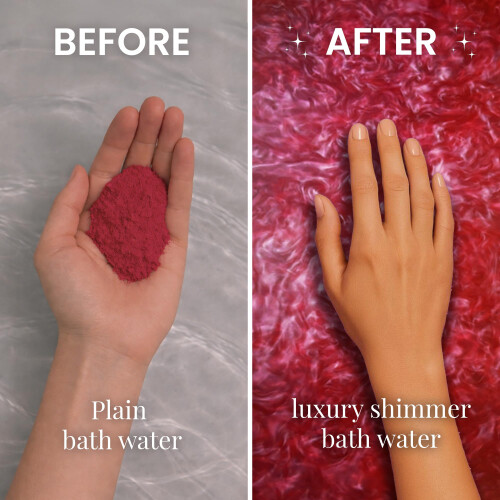 Stsfybaths Red Shimmer Bath Bomb in 1