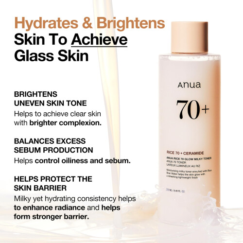 ANUA Anua Rice 70 Glow Milky Toner, 2