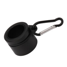 2 Stück G3/4 Aluminium-Flaggenmast-Ringe 360 drehbare Befestigungsklammer Schwarz