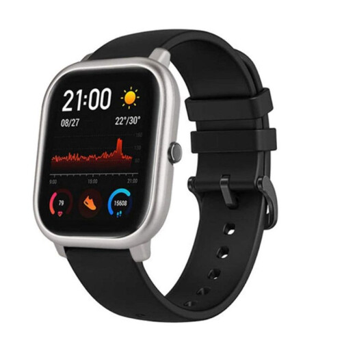 2X Compatível com para  Huami  GTS Case  Watch Protector Case Watch Protector Cover -Prata 2