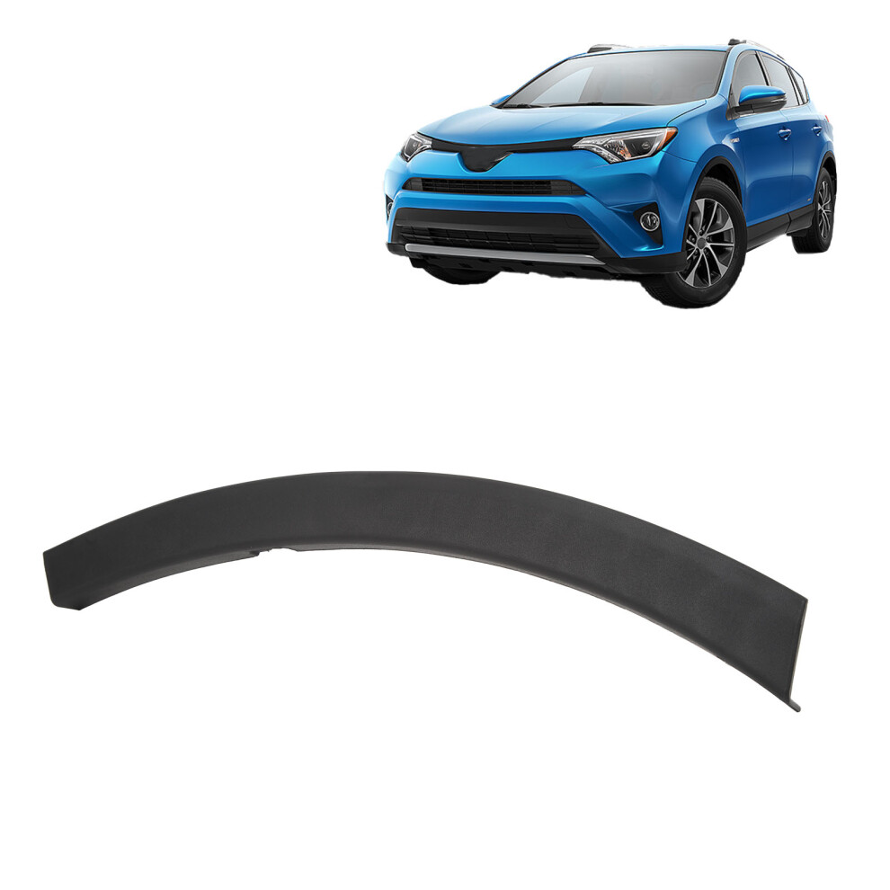 Front Bumper End Caps For Rav4 2016-2018, Impact Resistant, Black 4191388583295