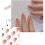 (Standard) Beige Gradient UV Gel Nails for Women 2
