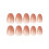 (Standard) Beige Gradient UV Gel Nails for Women 7