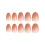 (Standard) Beige Gradient UV Gel Nails for Women 10