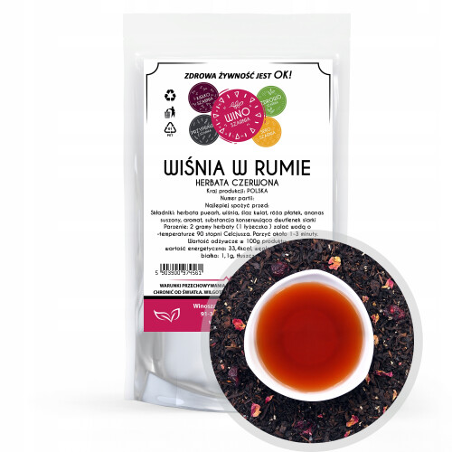 Roter Früchtetee „Kirsche in Rum“ – 50 g 1