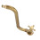 S Spout Antique Wall Faucet - Copper, Single Cold 12