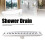 304 Steel Rectangular Shower Floor Drain 40cm 1