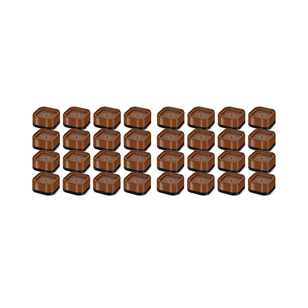 32X Furniture Risers Adjustable Bed Risers Desk Leg Risers 1.38Inch Stackable Heavy Duty Bed Lifts Risers Brecantia