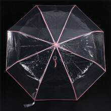 4X Umbrella Automatic Umbrella Rain Women Men Sun Rain Auto Umbrella Compact Folding Transparent + Border