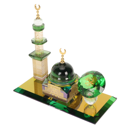 Dome Mosque Ornament Clear Quartz 15.5x7.5x14 cm
