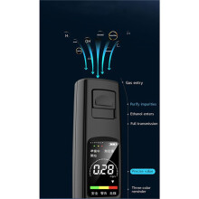 2X Alcohol Tester Professional High Sensitivity Breathalyzer Non-Contact Alcoholometer Rechargeable Breathalyzer B