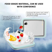2X Instant Ice Cream Maker,Homemade DIY Ice Cream,Freeze Yogurt Rolls,Food Grade Stainless Steel Ice Cream Roll Machine