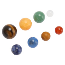 8 Stück Solar System Kristallsteine – Handgroße Stressbälle für Meditation & Dekoration