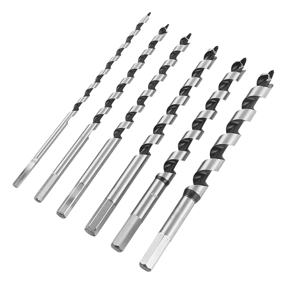 6Pcs Hex Shank Auger Drill Bits Set 230Mm For Woodworking 4931388584638