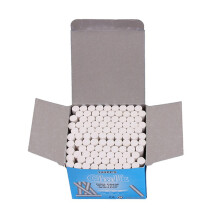 (White) 50pcs Mixed Color Chalk Sticks for Kids School Art