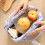 (Blue bow) PEVA Lunch Bag for Work, Camping, Picnic 1