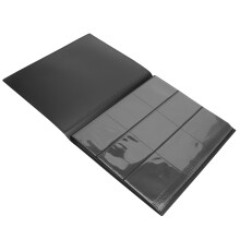 9-Fächer Kartenordner Album Hülle 20 Seiten Schwarz, PP, 443g