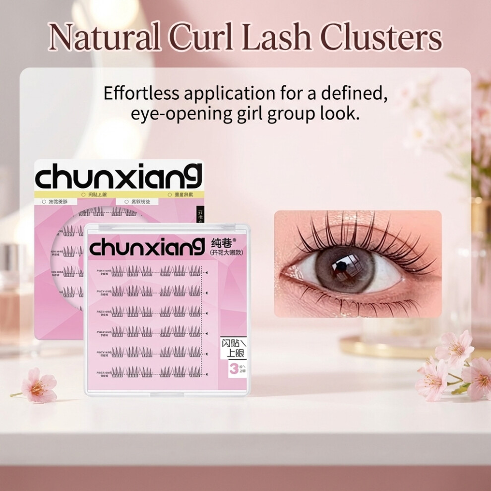Dachuang Beauty (Glue Short Ace Box) Natural C-Curl False Eyelashes For Women