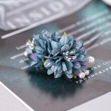 (GZ1523) Vintage Pearl Flower Comb for Hanfu & Women\'s Hair