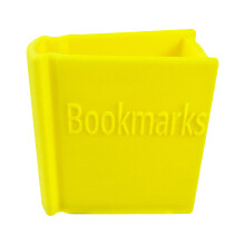 (Yellow) 3D Bookmark Holder, PLA Plastic, Home Office Use