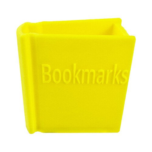 (Yellow) 3D Bookmark Holder, PLA Plastic, Home Office Use