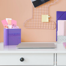 (Purple) 3D Bookmark Holder, PLA Plastic, Home Office Use