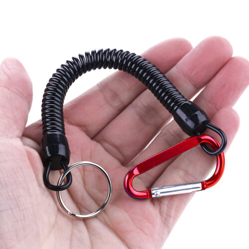 Retractable Boat Engine Safety Lanyard with Snap Hook 2