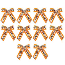 Halloween Bat Print Diamond Chain Bowknot Hairpin Girls Children Funny Hair Accessories As Shown
