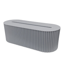 Blue Cable Management Box Plastic Cord Organizer – 378g, Simple Desk Power Cover