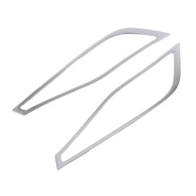 Car Rear Fog Light Lamp Cover Trim Foglight Bezel Decoration Frame for Harrier 2022-2024 Silver
