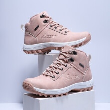 (Pink, 36) Winter Snow Boots for Men, Thick Sole Warm Boots