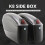 Hard Saddlebags 43x28x11.5cm Black Large Capacity 7