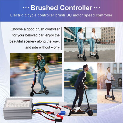 Electric Bike Bicycle Brushed Controller 24V 500W Electric Scooter Controller Brush  Motor Speed Controller 2