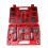 22PCS Disc Brake Caliper Press Tool Kit Piston Caliper Compressor Tool Set for Brake Pad Replac Reset with Case Red 1