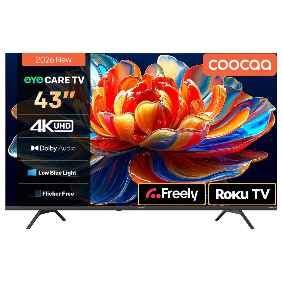 Coocaa 43"Crug50 Direct Led 4K Hdr Smart Roku Tv 001267589734