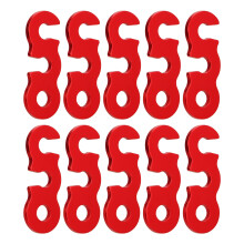 Camping Rope Tensioner Cord Adjusters Aluminium Alloy 10 Pack for Tent & Hiking