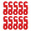 10x Kordelstopper Seilspanner rot Outdoor 1