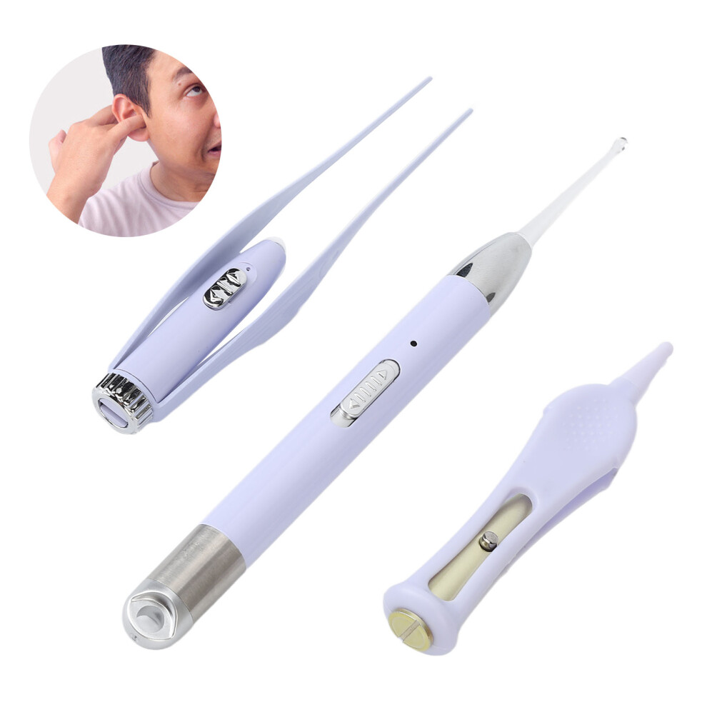 Rechargeable Glowing Ear Wax Removal Kit, Stainless Steel, Kids & Elderly