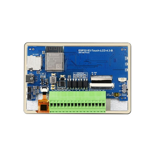 ESP32-S3 Placa de Desenvolvimento de Display de Toque Capacitivo de 4,3 Polegadas 800X480 Suporte WIFI  Integrado CAN RS485 Porta I2C 2