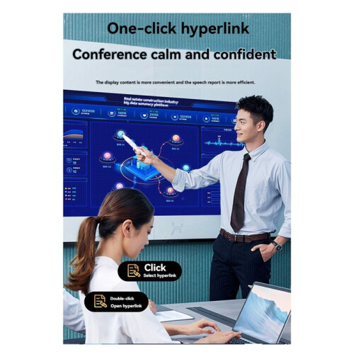 Wireless Presenter Remote Battery Level Display Stylus Screen Touch PPT Pointer Pen for Teaching and Meeting 2