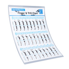 Klarinetten-Fingerchart mit 8 Löchern auf beschichteter Papier-Übungsblatt für Anfänger
