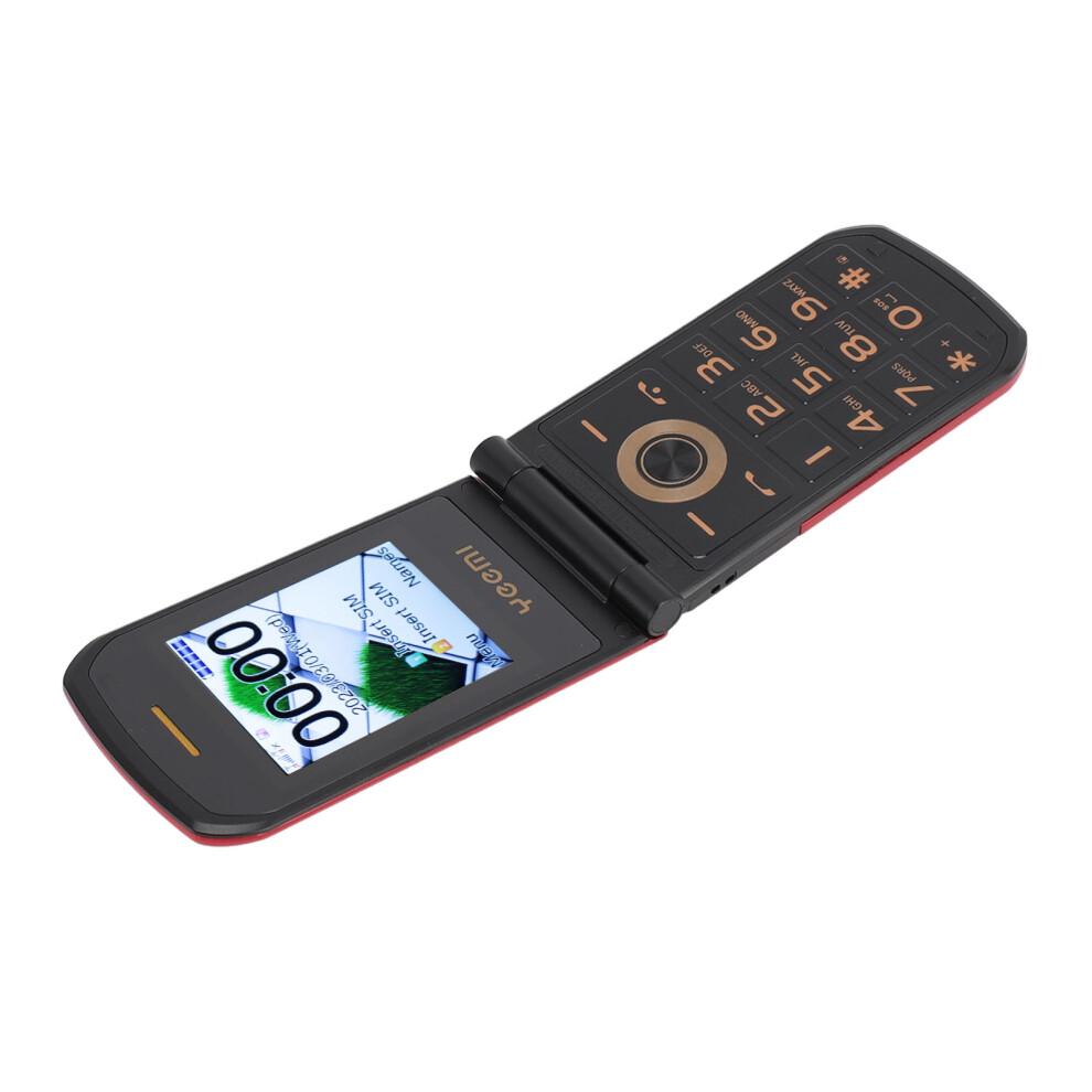 Senior Flip Cell Phone Big Buttons 4800Mah Battery Loud Sound Red 9371388589588