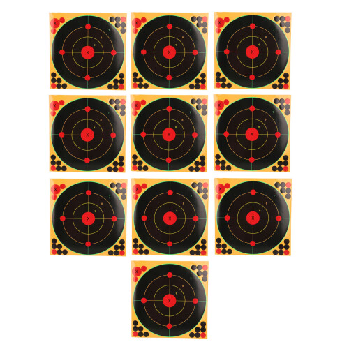 10PCS Fluorescent Splatter Paper Targets 30.5cm 2