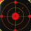 10PCS Fluorescent Splatter Paper Targets 30.5cm 10