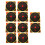 10PCS Fluorescent Splatter Paper Targets 30.5cm 13